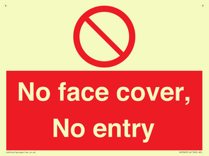 PA7063: No face cover, No entry