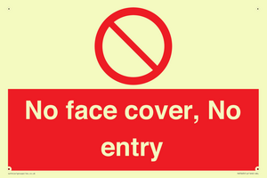 PA7063: No face cover, No entry