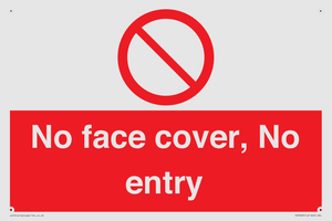 PA7063: No face cover, No entry