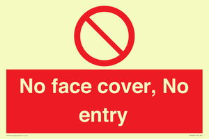 PA7063: No face cover, No entry