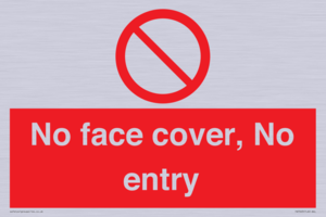 PA7063: No face cover, No entry