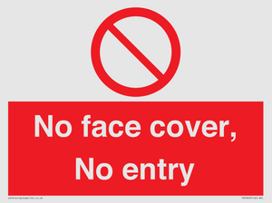 PA7063: No face cover, No entry