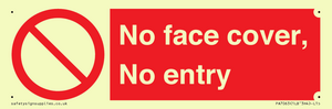PA7063: No face cover, No entry