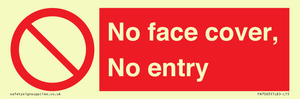PA7063: No face cover, No entry