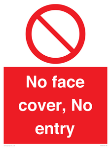 PA7063: No face cover, No entry