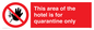 PA7122: This area of the hotel is for quarantine only
