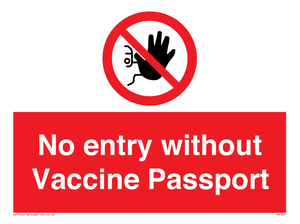 PA7261: No entry without Vaccine Passport