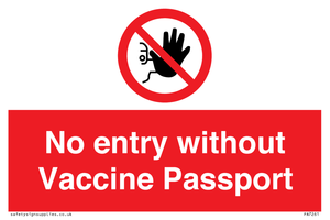 PA7261: No entry without Vaccine Passport