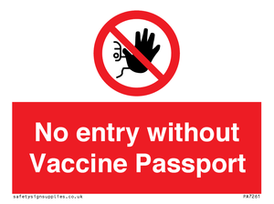 PA7261: No entry without Vaccine Passport