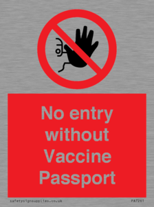 PA7261: No entry without Vaccine Passport