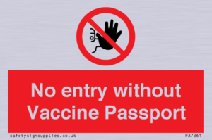 PA7261: No entry without Vaccine Passport