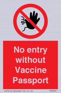 PA7261: No entry without Vaccine Passport