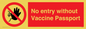 PA7261: No entry without Vaccine Passport
