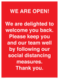 PA7325: WE ARE OPEN! We are delighted to welcome you back. Please keep you and our team well by following our social distancing measures. Thank you.