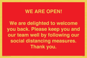 PA7325: WE ARE OPEN! We are delighted to welcome you back. Please keep you and our team well by following our social distancing measures. Thank you.
