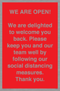 PA7325: WE ARE OPEN! We are delighted to welcome you back. Please keep you and our team well by following our social distancing measures. Thank you.