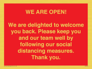 PA7325: WE ARE OPEN! We are delighted to welcome you back. Please keep you and our team well by following our social distancing measures. Thank you.