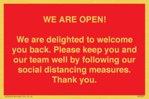 PA7325: WE ARE OPEN! We are delighted to welcome you back. Please keep you and our team well by following our social distancing measures. Thank you.