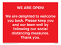 PA7325: WE ARE OPEN! We are delighted to welcome you back. Please keep you and our team well by following our social distancing measures. Thank you.