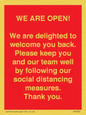 PA7325: WE ARE OPEN! We are delighted to welcome you back. Please keep you and our team well by following our social distancing measures. Thank you.