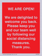 PA7325: WE ARE OPEN! We are delighted to welcome you back. Please keep you and our team well by following our social distancing measures. Thank you.