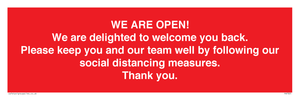PA7325: WE ARE OPEN! We are delighted to welcome you back. Please keep you and our team well by following our social distancing measures. Thank you.