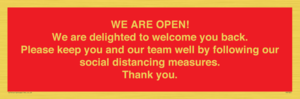 PA7325: WE ARE OPEN! We are delighted to welcome you back. Please keep you and our team well by following our social distancing measures. Thank you.