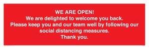 PA7325: WE ARE OPEN! We are delighted to welcome you back. Please keep you and our team well by following our social distancing measures. Thank you.