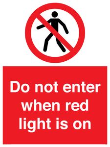 PA7384: Do not enter when red light is on