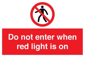PA7384: Do not enter when red light is on
