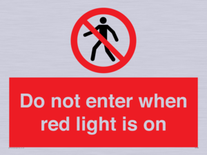 PA7384: Do not enter when red light is on