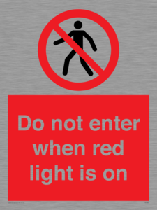 PA7384: Do not enter when red light is on