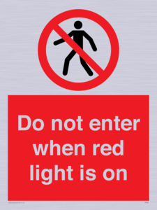 PA7384: Do not enter when red light is on
