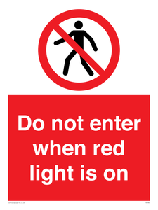 PA7384: Do not enter when red light is on