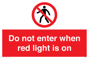 PA7384: Do not enter when red light is on