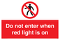 PA7384: Do not enter when red light is on