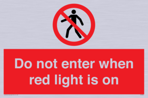 PA7384: Do not enter when red light is on