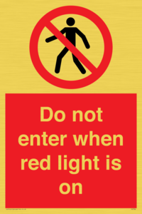 PA7384: Do not enter when red light is on