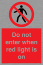PA7384: Do not enter when red light is on