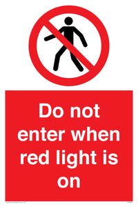 PA7384: Do not enter when red light is on