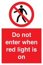 PA7384: Do not enter when red light is on