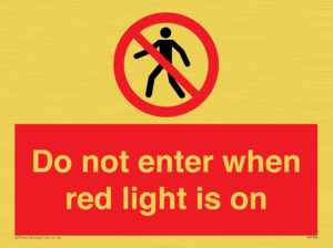 PA7384: Do not enter when red light is on