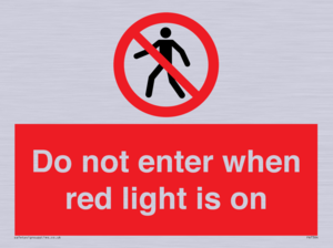 PA7384: Do not enter when red light is on