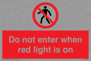 PA7384: Do not enter when red light is on