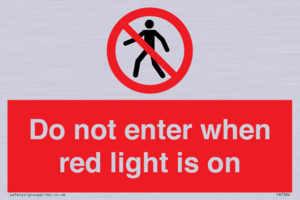 PA7384: Do not enter when red light is on