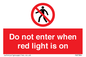PA7384: Do not enter when red light is on
