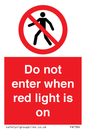 PA7384: Do not enter when red light is on