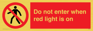 PA7384: Do not enter when red light is on