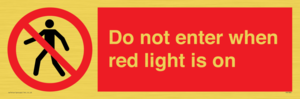 PA7384: Do not enter when red light is on