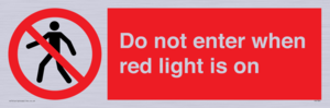 PA7384: Do not enter when red light is on